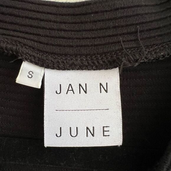 Jan N June Women’s Small Rib Black Pullover O-Sweater Toulon Long Sleeve - Picture 8 of 12